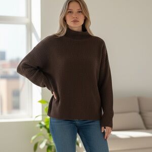 Prologue Oversized Boxy Crop Sweater    
